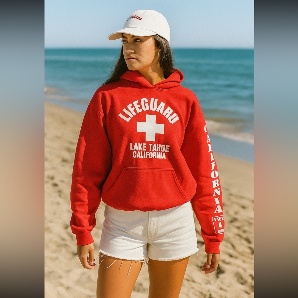 Gildan Lake Tahoe lifeguard sweatshirt size M